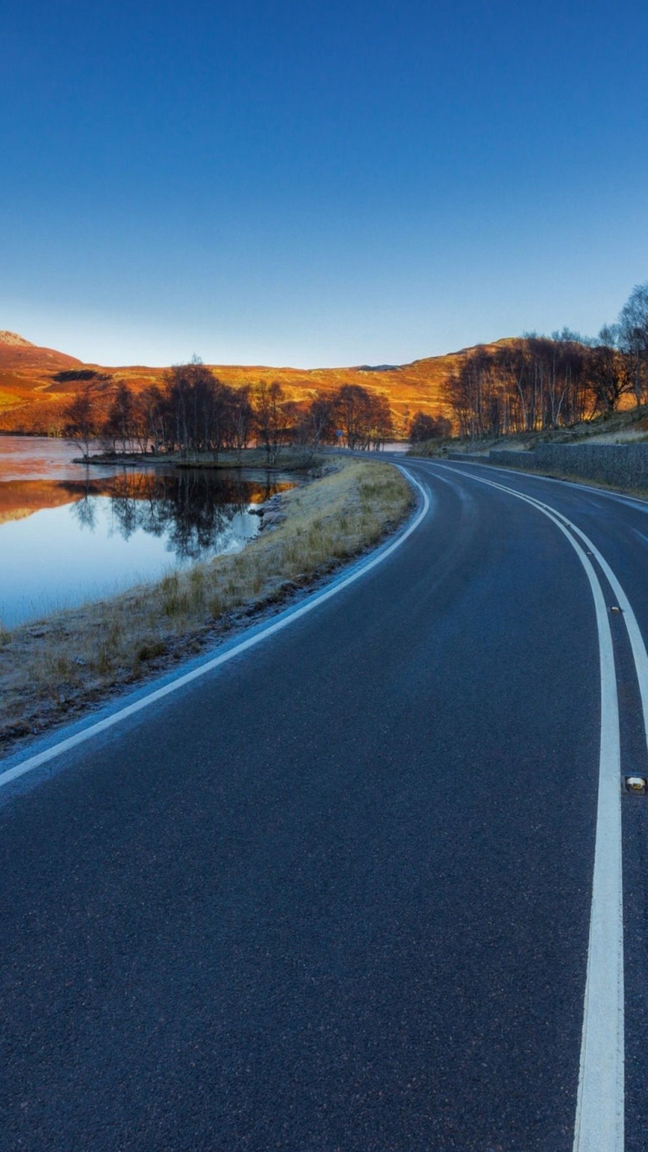 Asphalt Road Landscape 4m Wallpaper