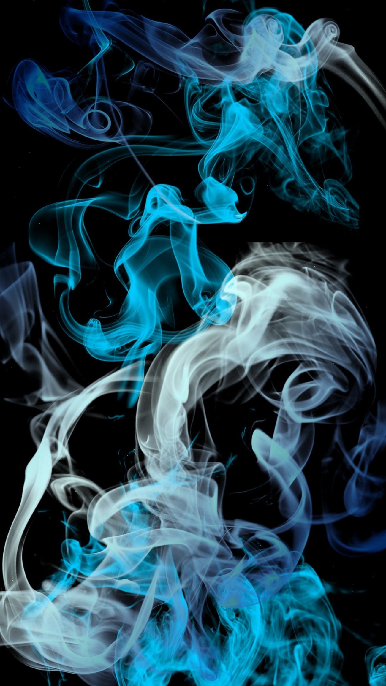 Blue Grey Smoke Wallpaper