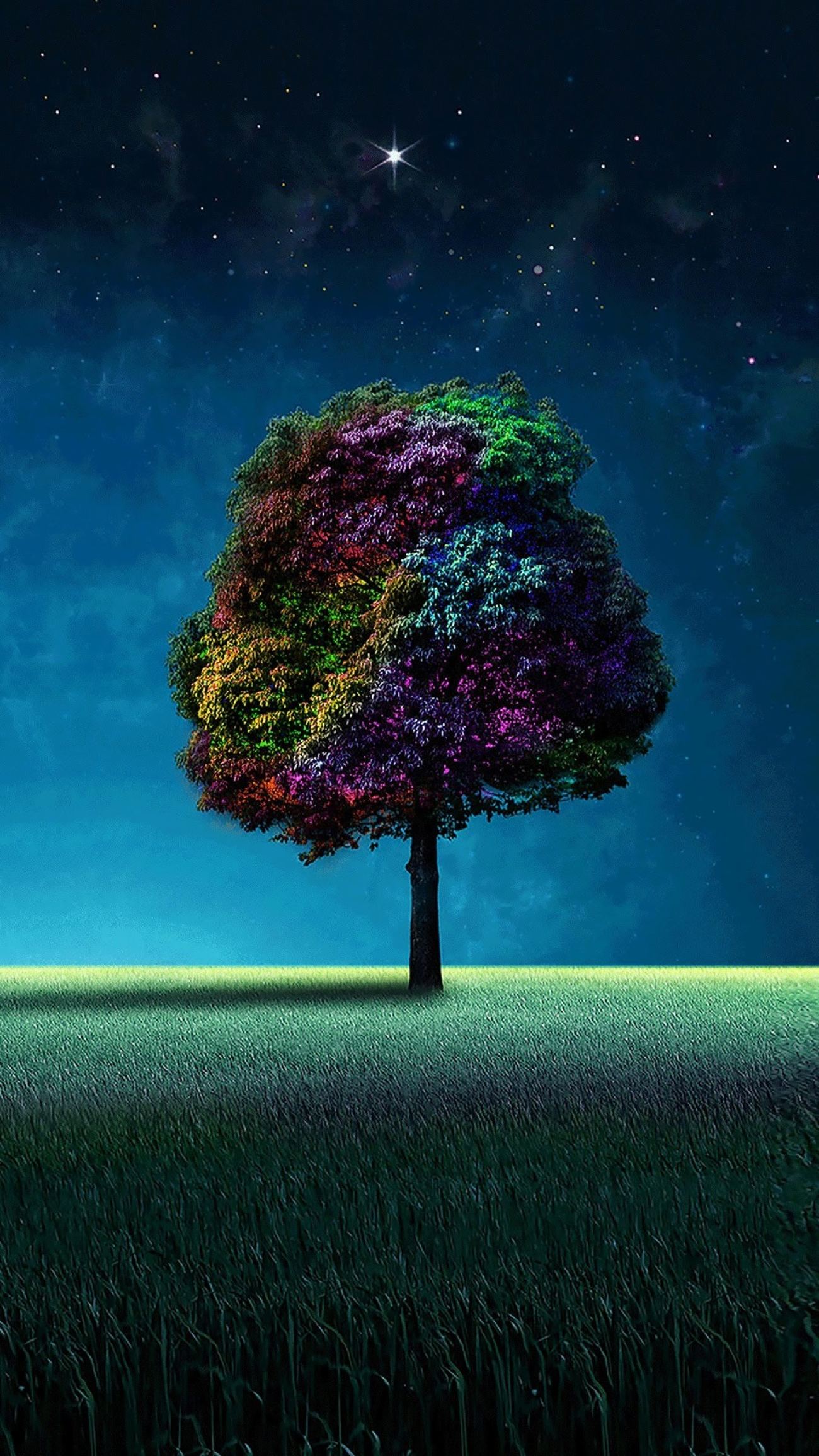 Colorful Tree Wallpaper