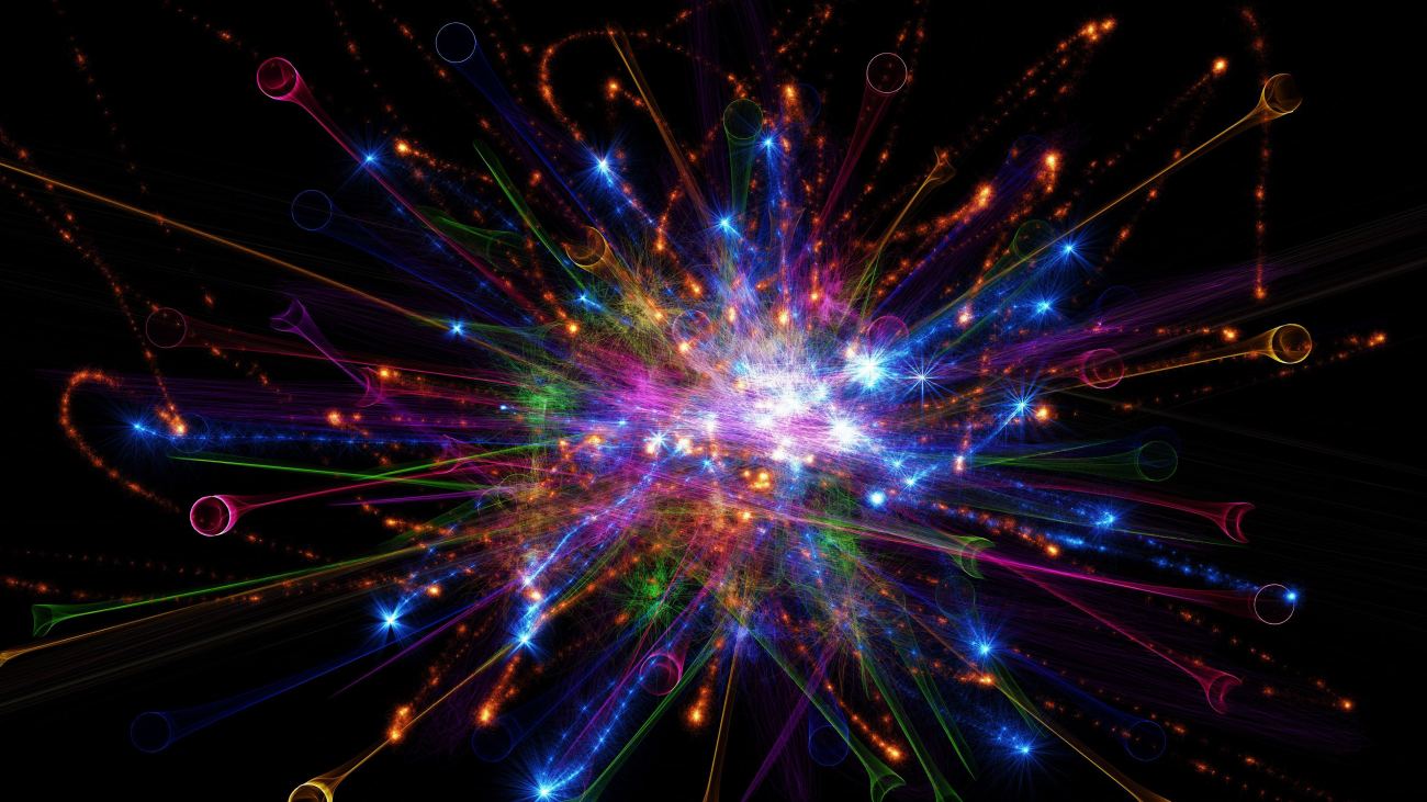 Colorful Rays Glitter Abstraction 4k Hd Abstract