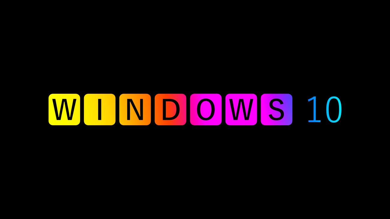 Colorful Windows 10 Logo In Black Background 4k Hd Windows 10
