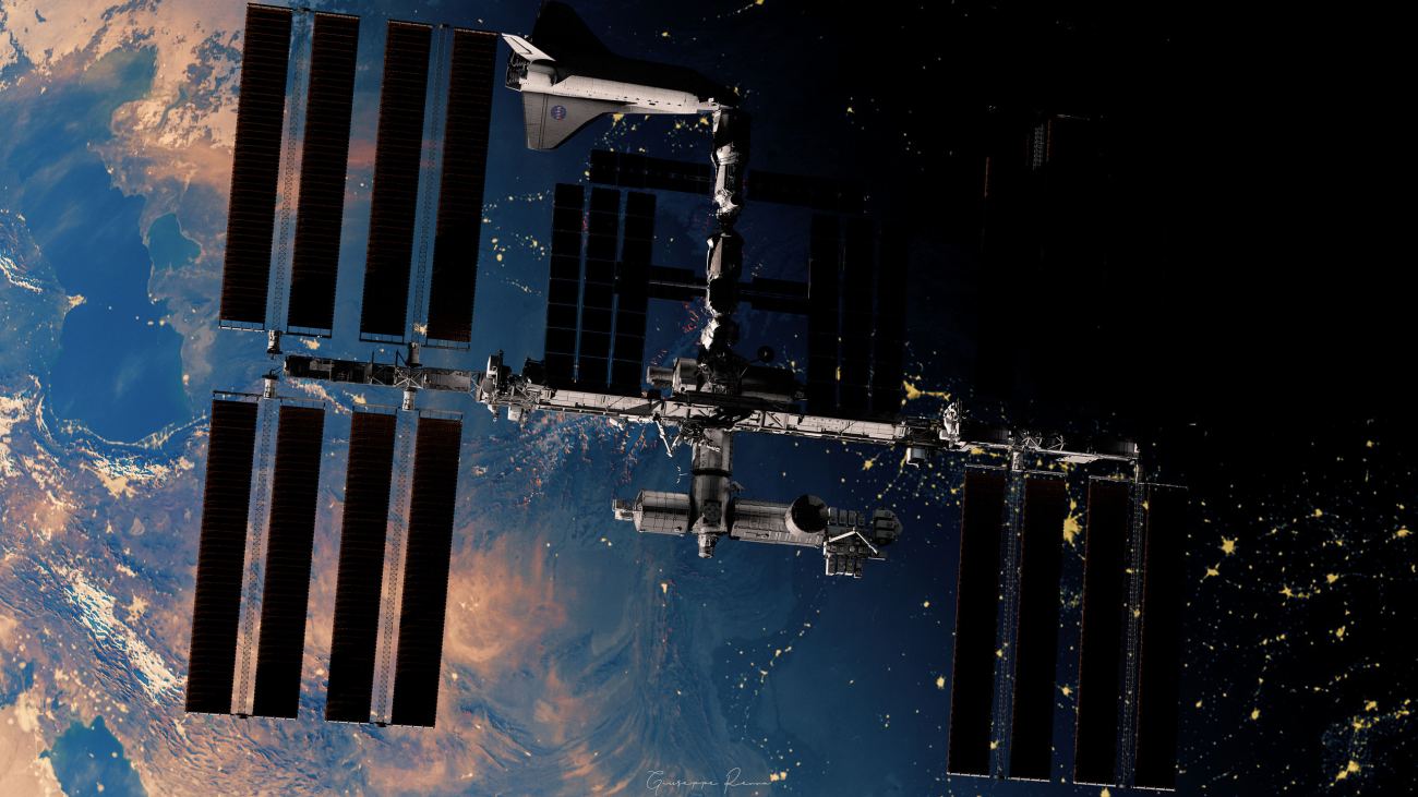 International Space Station Shuttle Hd Travel