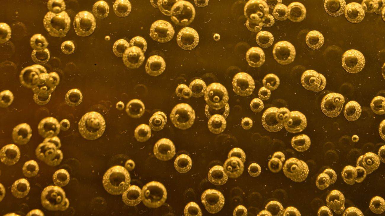 Yellow Liquid Bubbles Abstraction 4k Hd Abstract