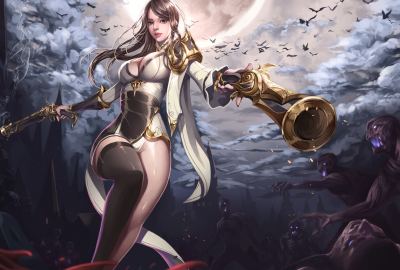 Priest Fantasy Girls 4k Hd Wallpaper