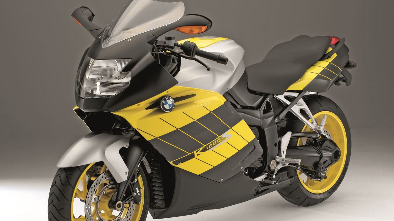 Yellow Black Bmw K 1200 S Motorcycle Hd Bike